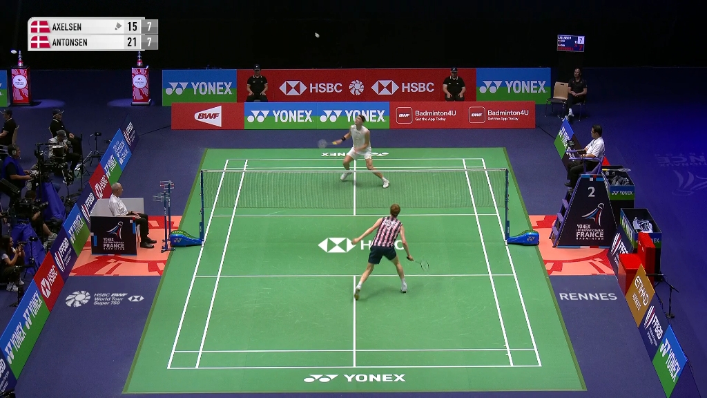 法国羽毛球队血洗泰国羽毛球队，安赛龙送出助攻