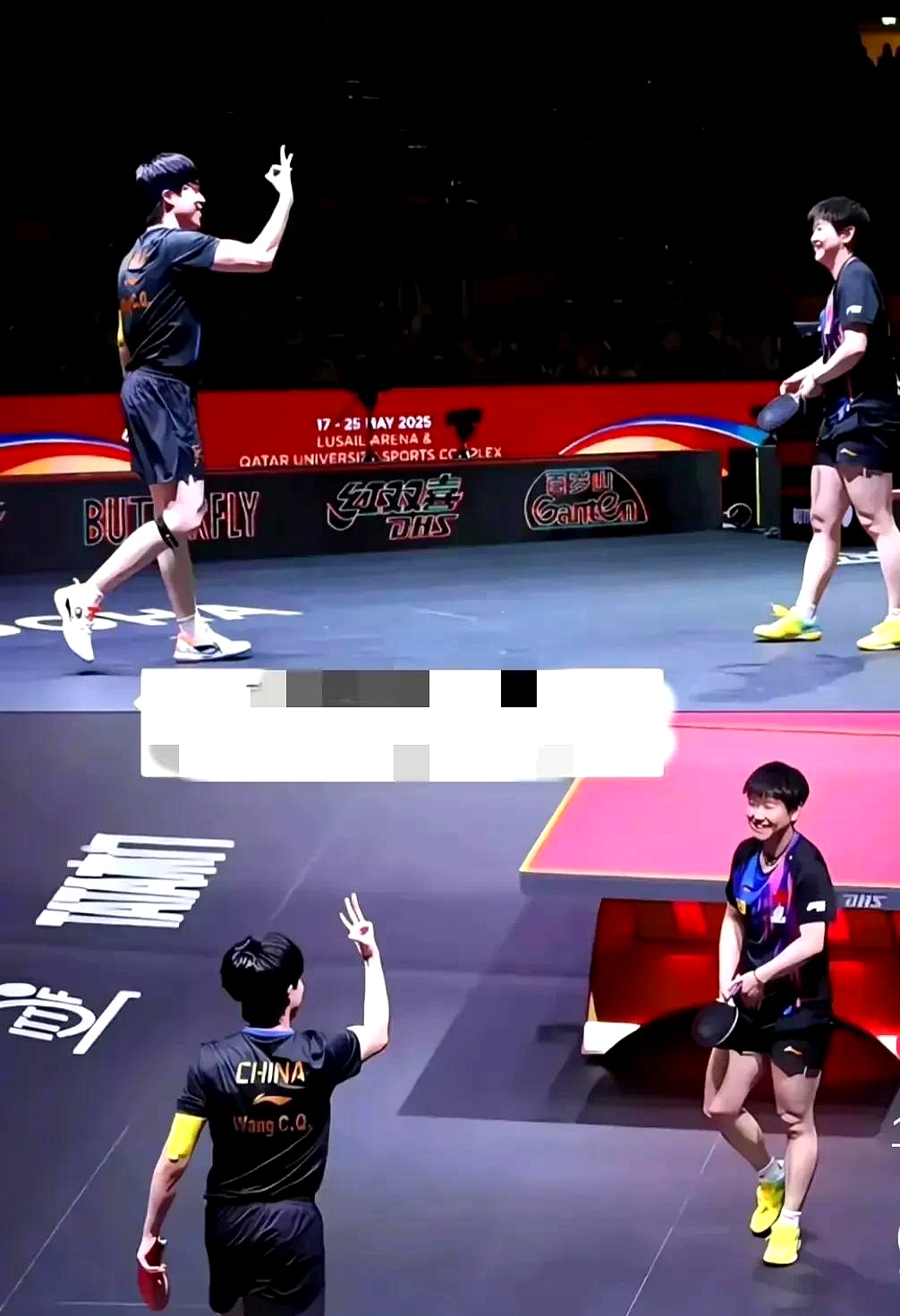 法国乒乓球队轻取奥地利乒乓球队，王皓三分雨点燃全场